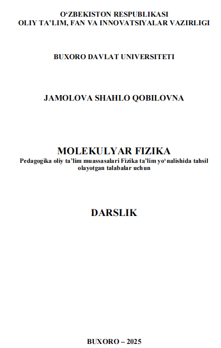 Molekulyar fizika darsligi